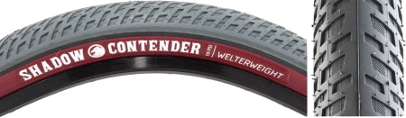 The Shadow Conspiracy Contender Welterweight Tire - Wire Bead, Gray/Red