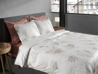 Heckett & Lane Mako-Satin Bettwäsche Coralline