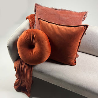 Dutch Decor Kissen Olly Ø40cm Potters Clay