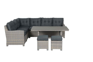 GARDEN IMPRESSIONS Dining Lounge Seagull L Vintage Willow 5tlg