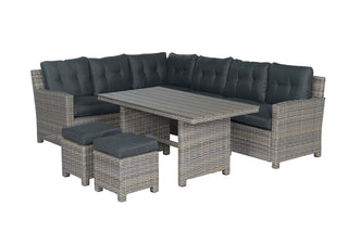 GARDEN IMPRESSIONS Dining Lounge Seagull L Vintage Willow 5tlg