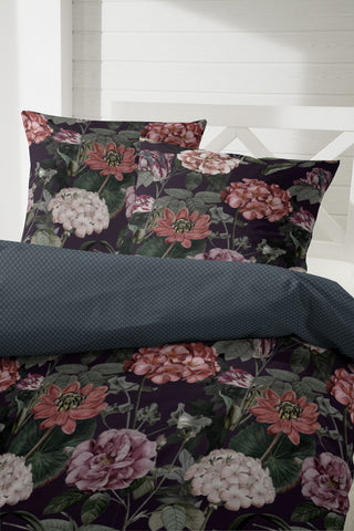 Zeo Living Bettwäsche Mako-Satin Blüten Herbst