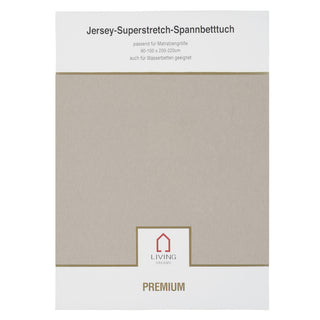 Living Dreams Premium-Spannbetttuch Elasthan