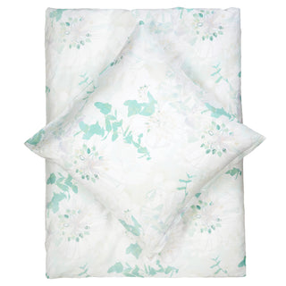 Living Dreams Bettwäsche Satin Allover-Blumen Türkis