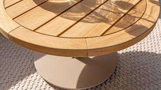4Seasons Beistelltisch Volta Ø45xH55cm Teak/Latte