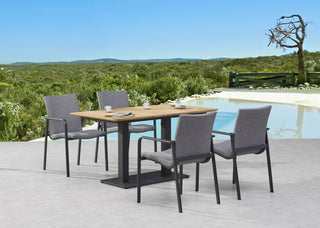 Best Tisch Cervia 140x80cm Teak anthrazit