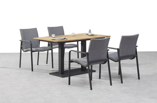 Best Tisch Cervia 140x80cm Teak anthrazit