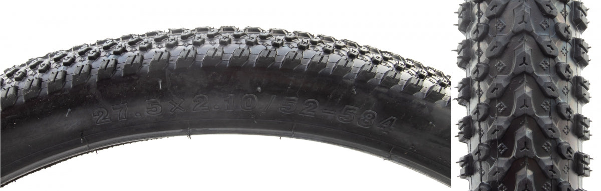 Sunlite Small Block MTB Tire - 27.5 x 2.1, Black, Wire
