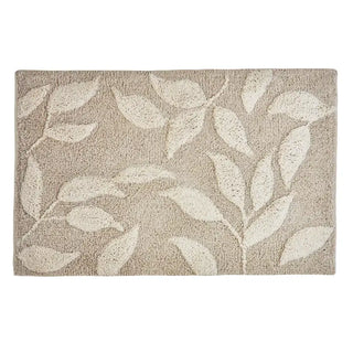 Zeo Living Badteppich Blätter Natur 50x80cm