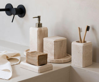 Andrea House Seifenschale Travertine