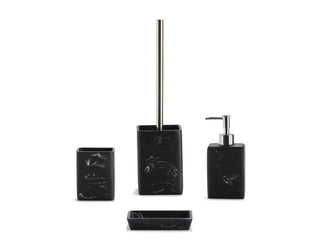 Andrea House Zahnputzbecher Marble schwarz