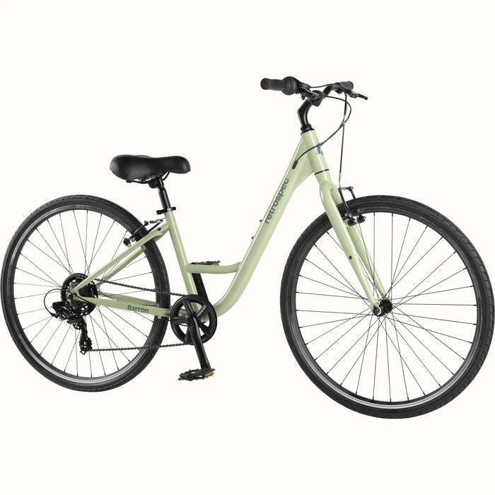 Restrospec Barron Comfort Hybrid Bike - Step Through 7 Speed