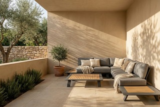 Zeo Living Lounge "Neverland Teak" Aluminium/Teakholz
