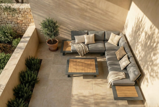 Zeo Living Lounge "Neverland Teak" Aluminium/Teakholz