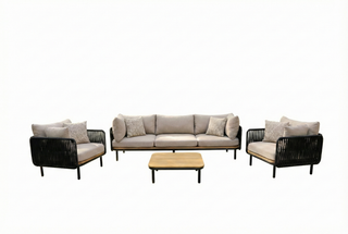 Zeo Living Lounge "Tara" Aluminium/Rope