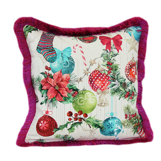 Steen Design Kissenhülle Grinch Weihnachten Pink