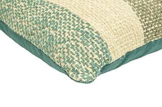 Unique Living Fransenkissen Nine 45x45cm laurel green