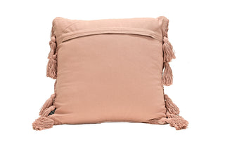 Unique Living Fransenkissen Brody 45x45cm Old Pink