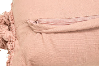 Unique Living Fransenkissen Brody 45x45cm Old Pink