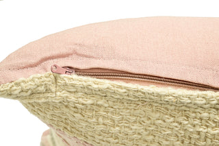 Unique Living Fransenkissen Nine 45x45cm old pink