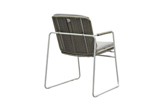 Zeo Living Sessel "Catania" weiß/hellgrau