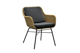 Zeo Living Sessel "Rio" natur/anthrazit