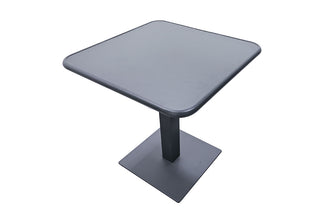 Zeo Living Bistrotisch Aluminium "Hall" 70 x 70cm anthrazit