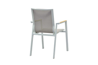 Zeo Living Stapelsessel Aspen weiß