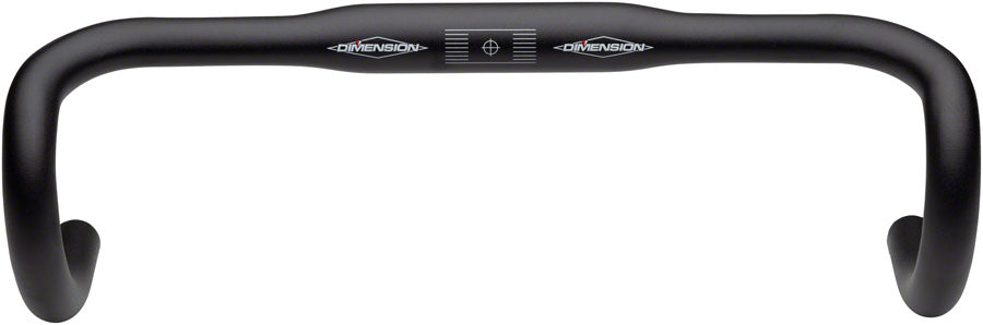 MSW Flat Top Shallow Drop Handlebar - Aluminum, 31.8mm, Black