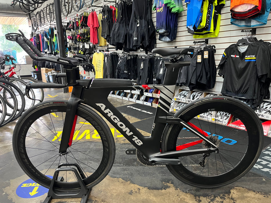 Argon 18 E-119 Tri+ Shimano Ultegra 11 Speed w/Profile Design 58/78 Wheels - Black