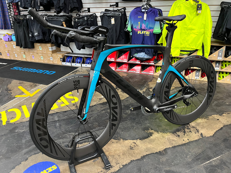 Fuji Norcom Straight 1.3 SRAM Force eTap AXS - Carbon Teal DEMO