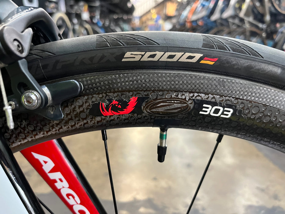 Argon 18 Gallium Pro Rim Shimano Ultegra 11 Speed w/ZIPP 303 Firecrest - Black/Speed White 2019 DEMO