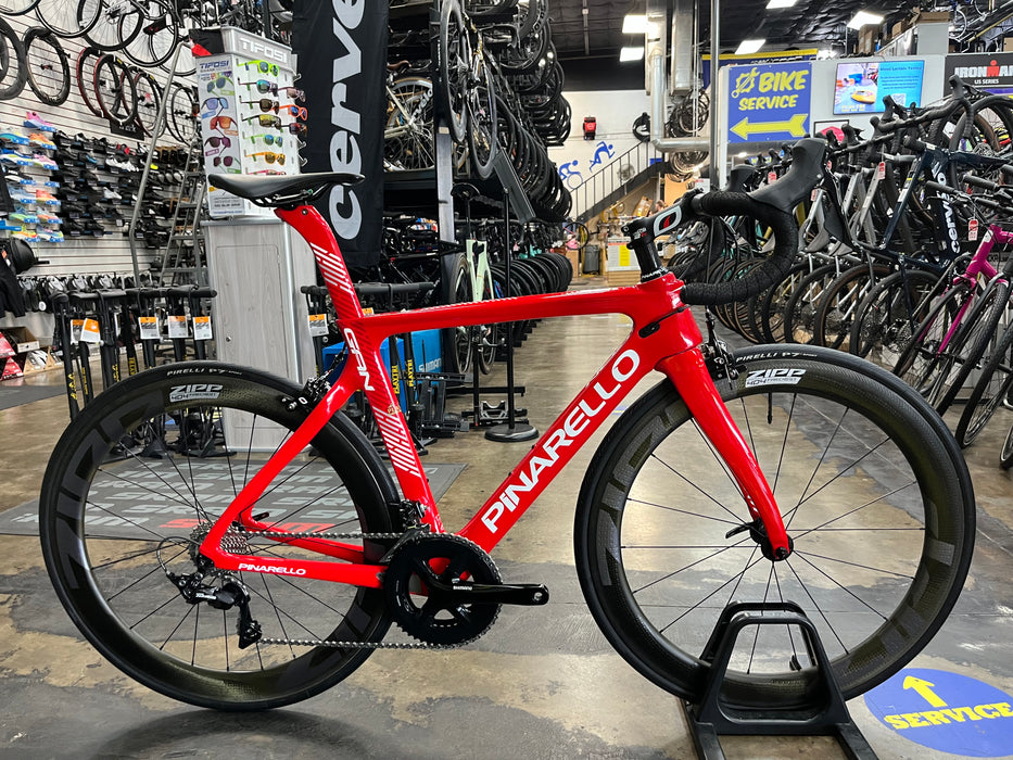 Pinarello Gan Rim Shimano 105 11 Speed - ZIPP 404 Firecrest Wheelset - Red