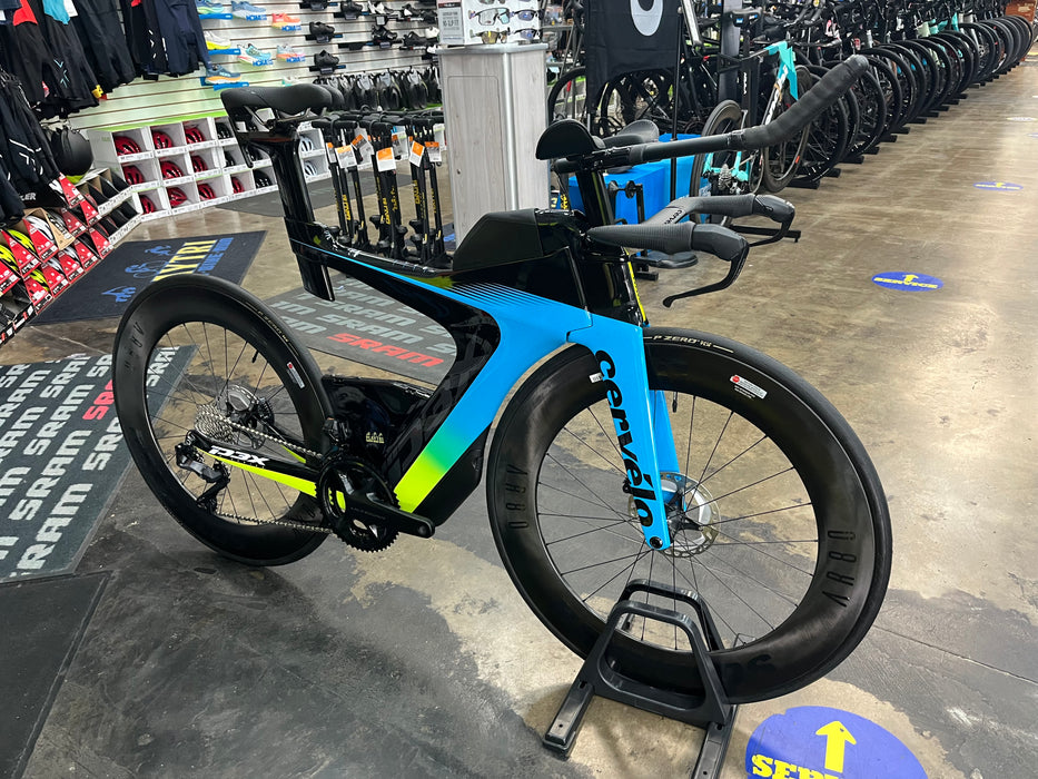 Cervelo P3X Shimano Ultegra Di2 12 Speed - Reynolds AR80 Wheels - Rivera/Fluoro/Black