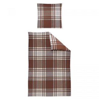 Irisette Edelflanell Bettwäsche Alpaka 8456-60 Braun