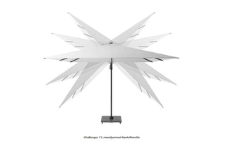 Platinum Ampelschirm Voyager T² 270x270cm Anthrazit/Hellgrau