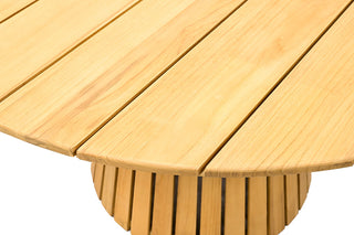 Zeo Living Gartentisch Maringa 120cm rund Teak