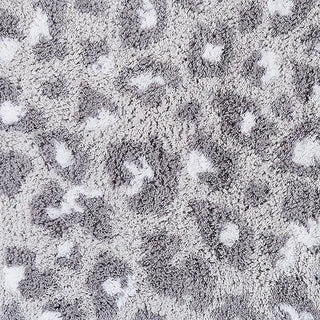 Zeo Living Badteppich Leopard-Muster 50x80cm grau