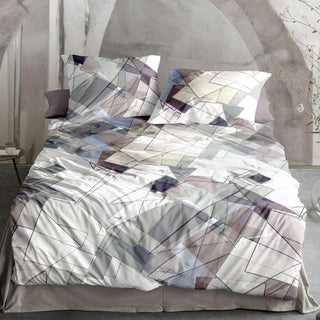 Irisette Bettwäsche Mako-Satin 135x200cm Mosaik Natur und Pastellfarben 135x200cm