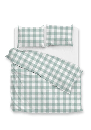 Zo! Home Baumwoll-Bettwäsche Quattro di lino Mint Green-