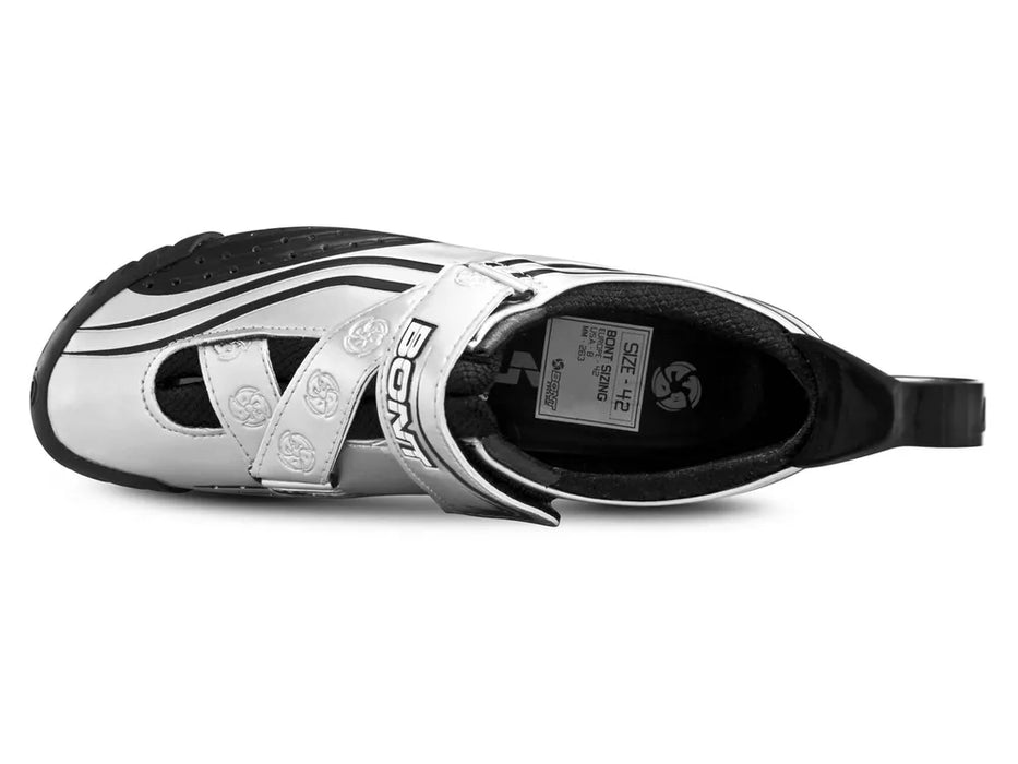 Bont Cycling Men's Sub-9 Triathlon Shoes - Size 39, Silver/Black