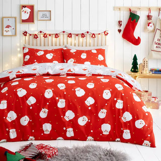 Zeo Living Weihnachtsbettwäsche Happy Santa -