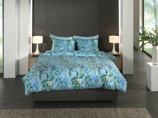 Heckett & Lane Bettwäsche Flanell Martina Blue