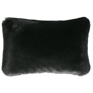 Pad Kissenhülle Kunstfell Champagne 30x50cm schwarz