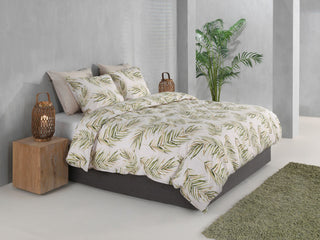 Zo!Home Bettwäsche Perkal Baumwolle Beige Grün