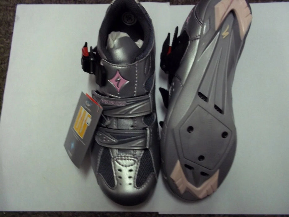 Specialized Torch Women's Road Cycling Shoes - Silver/Pink
