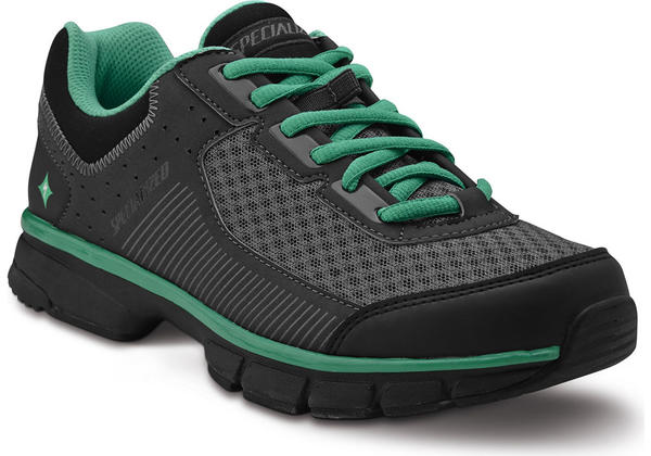Specialized Women's Cadette Mountain Bike Shoes - Size 36, Black/Carbon/Emerald Green