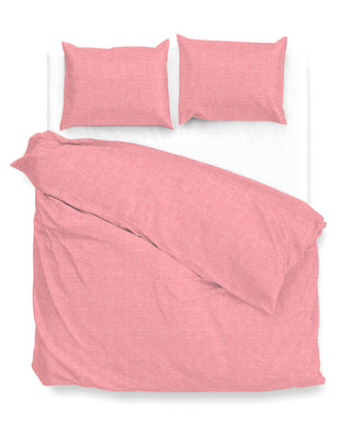 Zo! Home Baumwoll-Bettwäsche Lino Shell Red
