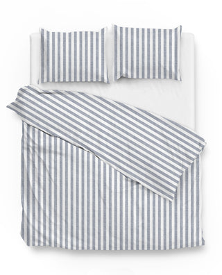 Zo!Home Bettwäsche Streifendesigns blau denim Baumwolle