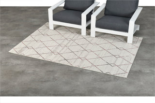 Garden Impressions Outdoor-Teppich Diamonds ecru/rosa